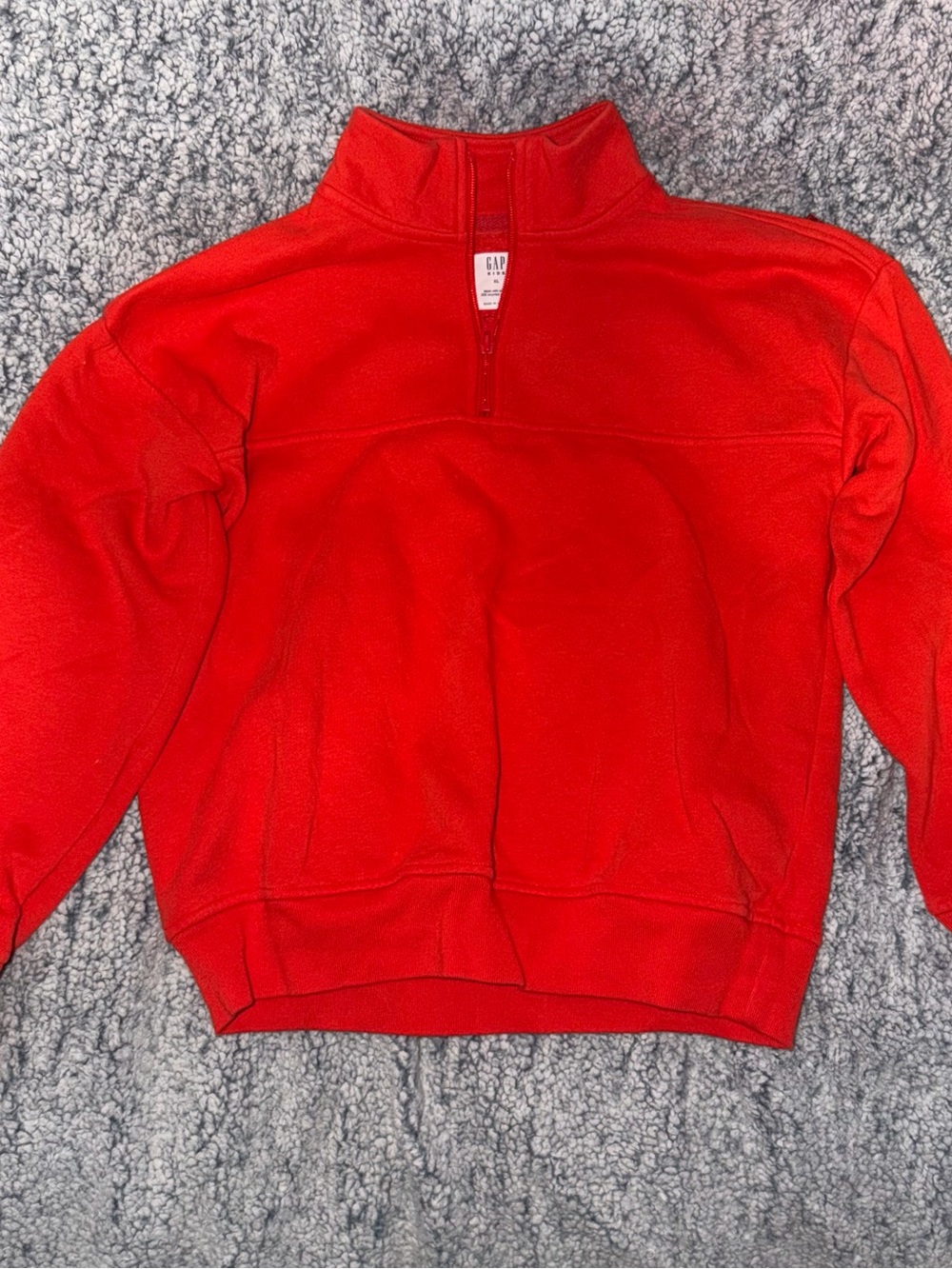 GAP Kids Red Quarter-Zip sweatshirt